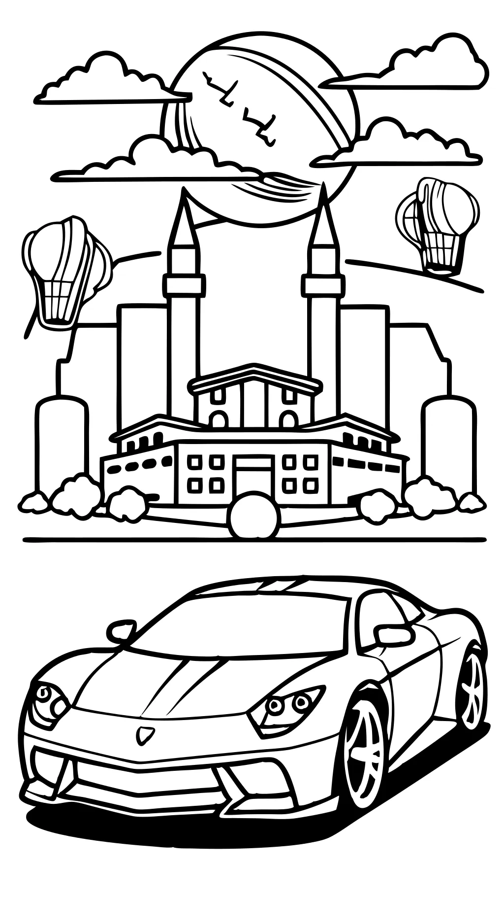 coloriages de voiture cool